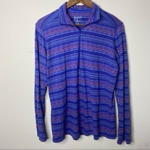Woolrich long sleeve 1/4 zip cotton long sleeve shirt women’s size large purple